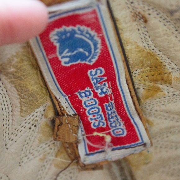 San Diego Leather Cowboy Boots Made in Mexico Women's Size 6 - Picture 9 of 11